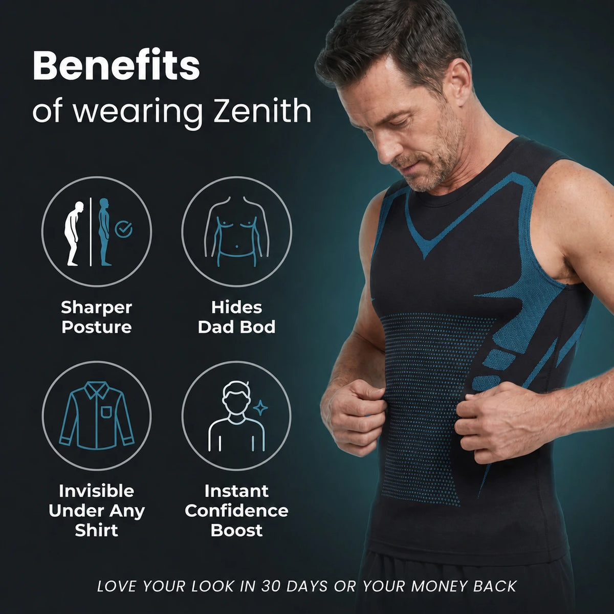 ZenithBody Zenith Compression Tank key benefits infographic